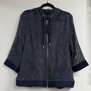 NetWORK Mesh Short Sleeve Navy Jacket in size L